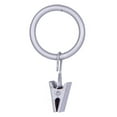 thumbnail image 1 of Kenney Clip Rings for 5/8" to 3/4" Diameter Curtain Rods, Brushed Nickel, Set of 14, 1 of 5