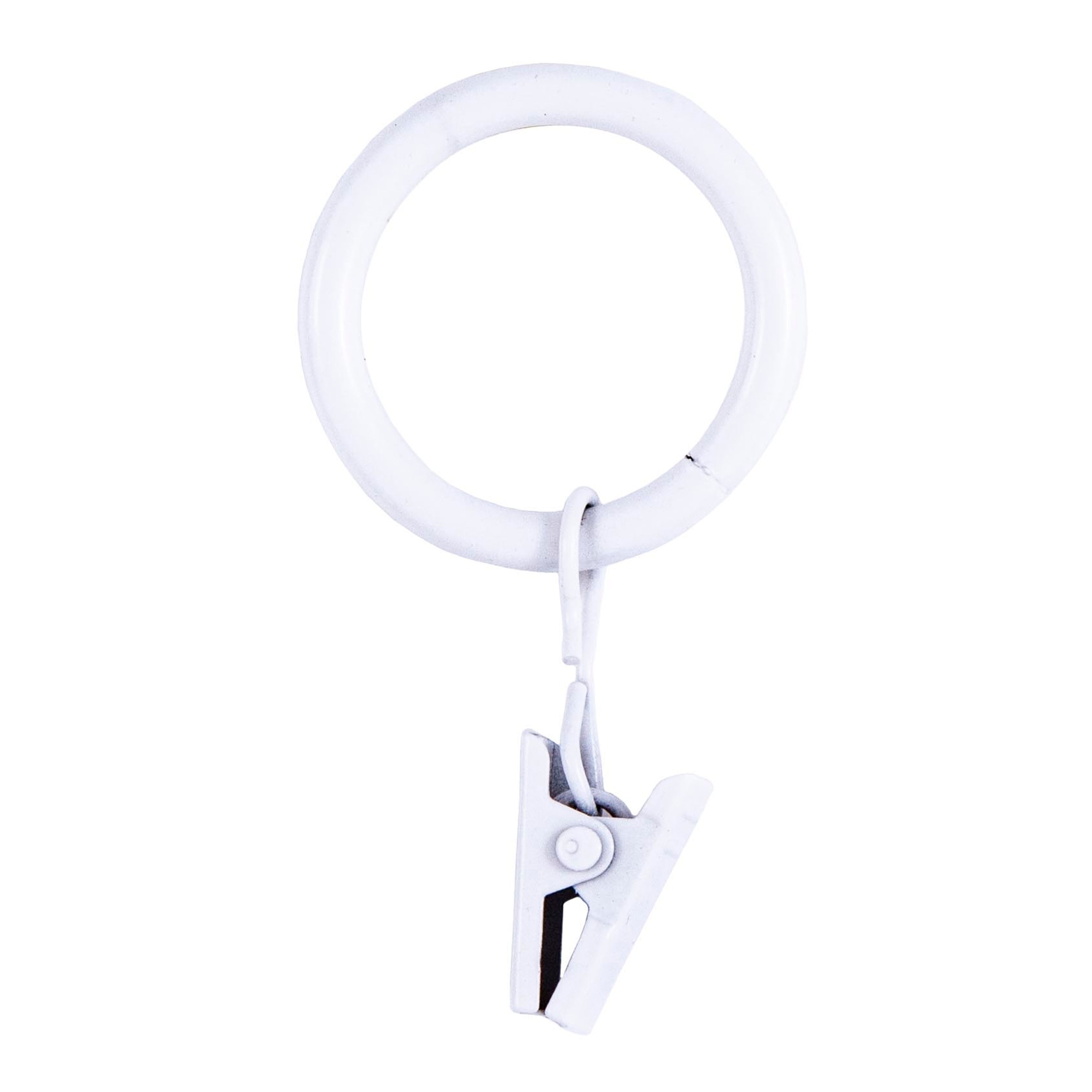 Construction Rod Rings Kenney Clip Rings for 5/8 to 3/4 Curtain Rods - Steel Construction ...