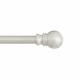 thumbnail image 1 of Kenney Davenport 28-48" Petite Café Adjustable Curtain Rod, 1/2" Dia., Brushed Nickel, 1 of 7