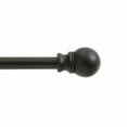thumbnail image 1 of Kenney Davenport 48-86" Petite Café Adjustable Curtain Rod, 1/2" Dia., Matte Black, 1 of 7