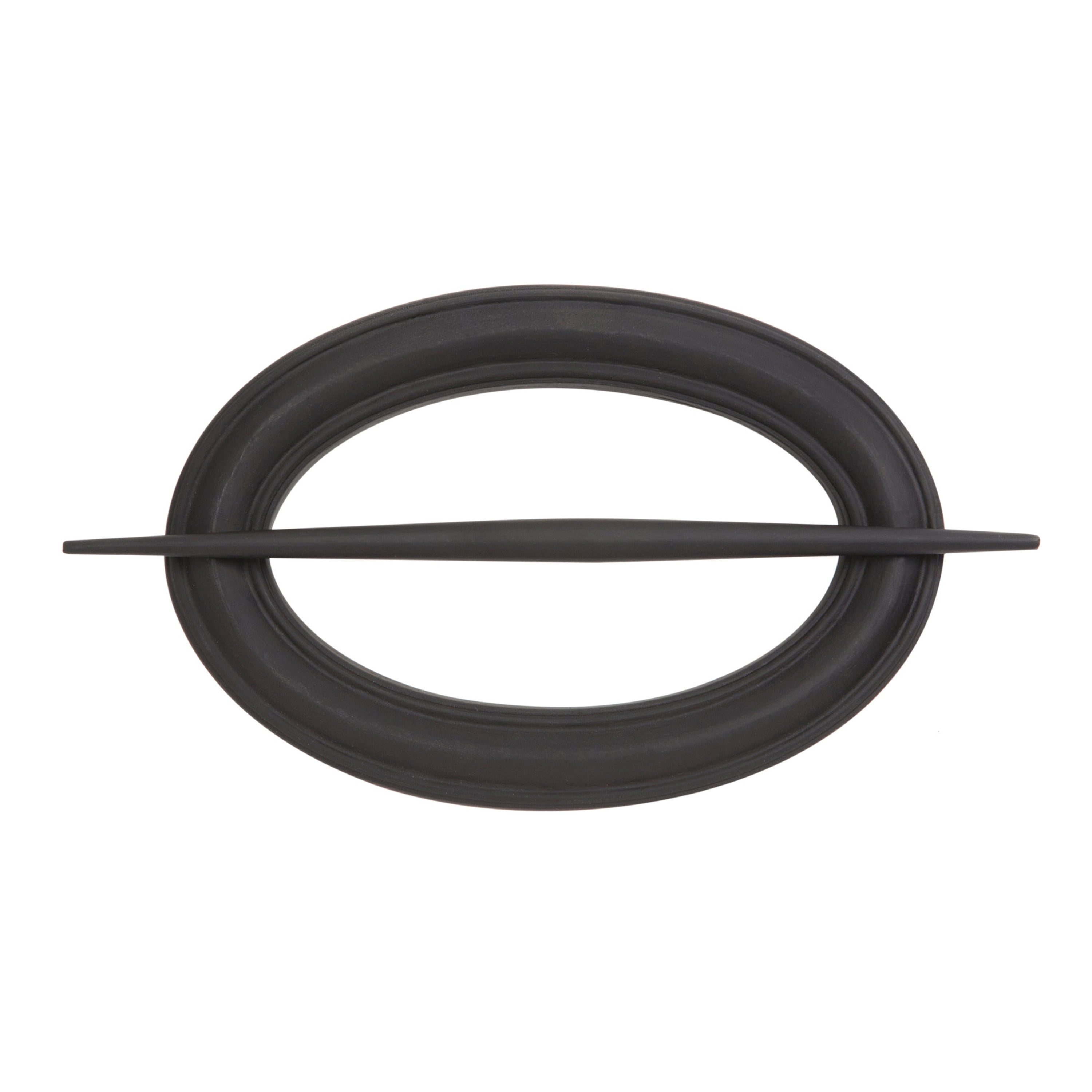Kenney Decorative Modern Single Hairpin Holdback for Curtains and Drapes, Black