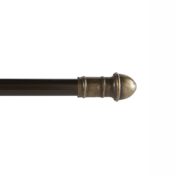 Kenney Dresden 28-48" Petite Café Adjustable Curtain Rod, 7/16" Dia., Oil Rubbed Bronze