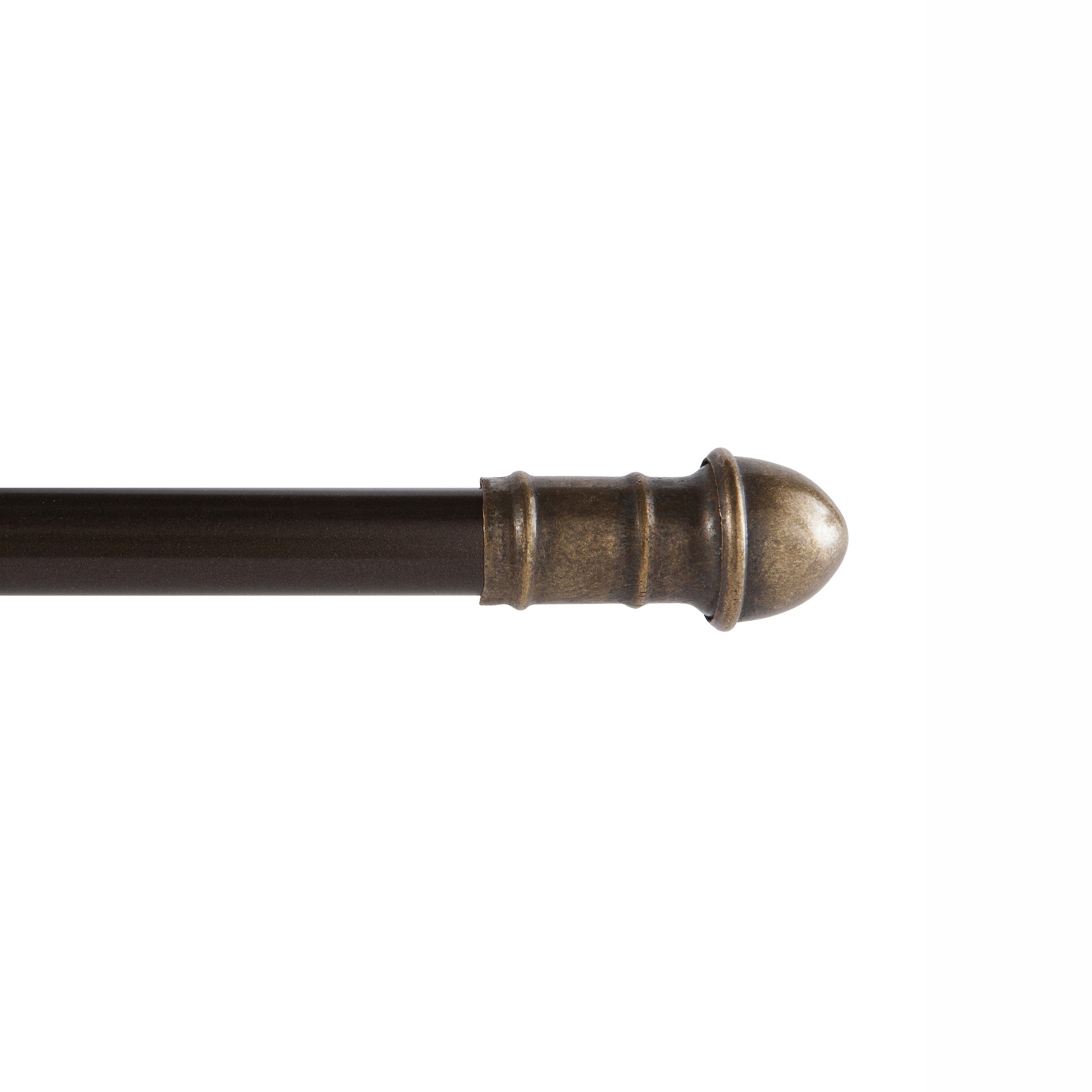 Kenney Dresden Petite Café Adjustable Curtain Rod 48-84 Inch, Oil Rubbed Bronze