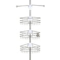 thumbnail image 1 of Kenney® EasySlide™ 4-Way Adjustable Corner Pole Caddy, Brushed Nickel, 1 of 7