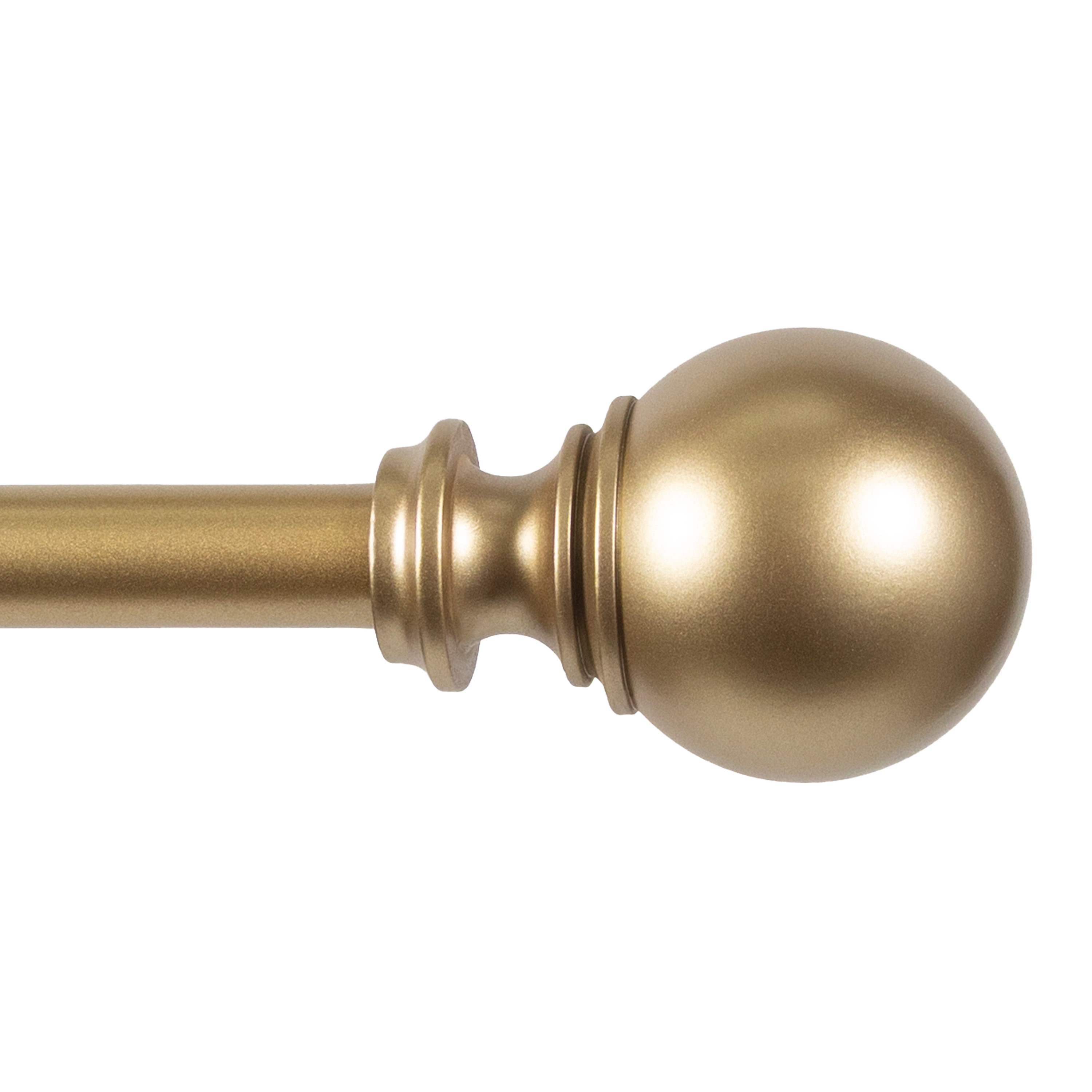 Fast Fit 5/8" Gold Adjustable Curtain Rod, 25-60"