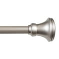 thumbnail image 1 of Kenney Fast Fit No Measure Vance Decorative Steel Curtain Rod, 66-120" Adjustable Length, 5/8" Dia., Polished Pewter, 1 of 10