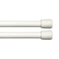 thumbnail image 1 of Kenney  Fast Fit No Tools 7/16" Spring Tension Rod, 2-Pack 18-28" - White, 1 of 5