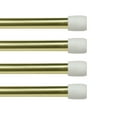 thumbnail image 1 of Kenney  Fast Fit No Tools 7/16" Spring Tension Rod, 4-Pack 28-48" - Brass, 1 of 5