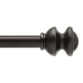 thumbnail image 1 of Kenney Kendall 5/8" Standard Decorative Window Curtain Rod, 28-48", Black, 1 of 3