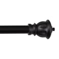 thumbnail image 1 of Kenney® Kiera 5/8" Standard Decorative Window Curtain Rod, 48-86", Black, 1 of 11