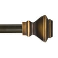 thumbnail image 1 of Kenney Lincoln 1" Premium Decorative Window Curtain Rod, 48-86", Oil Rubbed Bronze, 1 of 5