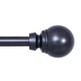 thumbnail image 1 of Kenney® Mae 5/8" Standard Decorative Window Curtain Rod, 90-130", Black, 1 of 6