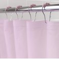 thumbnail image 1 of Kenney Medium Weight 70" x 72" Mildew-Resistant Pink PEVA Shower Curtain Liner & Beaded Roller Ring Set, 1 Each, 1 of 2