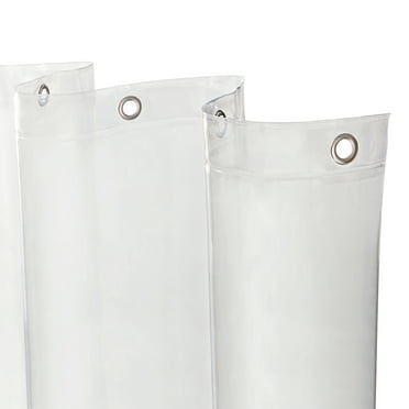Kenney Medium Weight PEVA Shower Curtain Liner, 70" W x 72" H, Clear