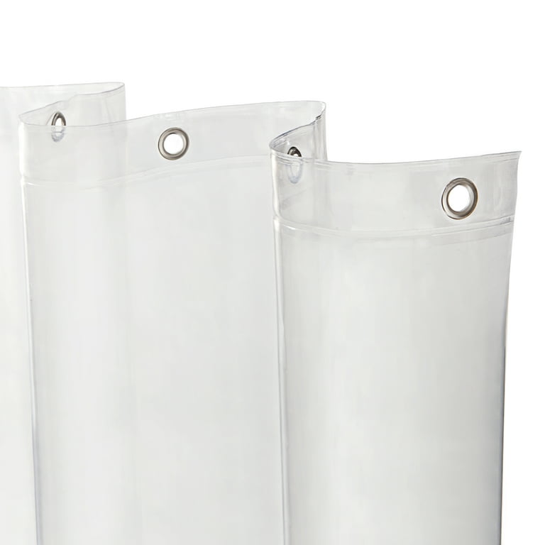 Kenney Clear PEVA Medium Weight Shower Curtain Liner, 70x72 photo 1