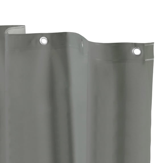 Kenney Medium Weight PEVA Shower Curtain Liner, 70" W x 72" H, Gray