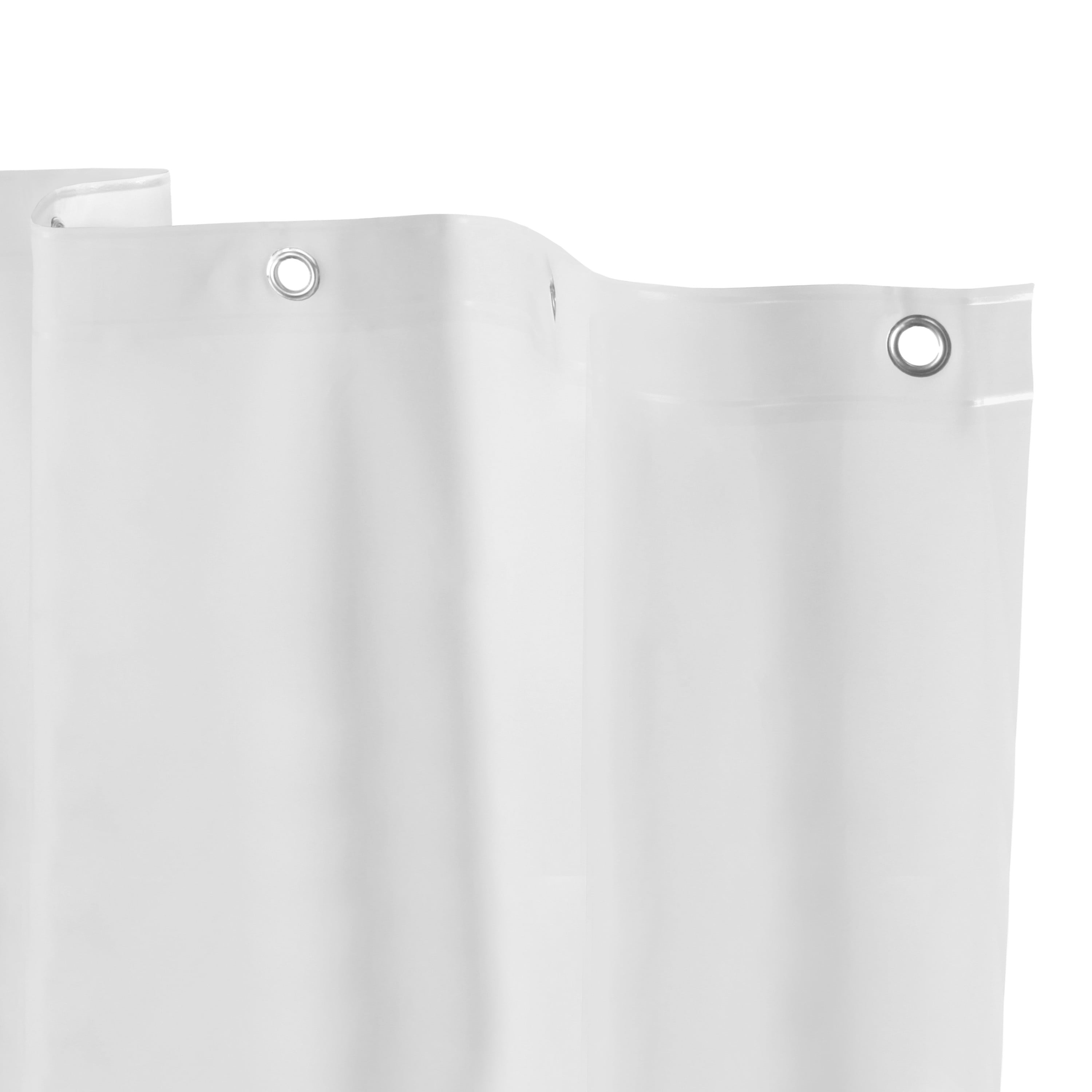 Kenney Microban Protected Medium Weight PEVA Shower Liner, 70" W x 72" H, Frosted
