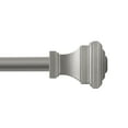 thumbnail image 1 of Kenney® Milton 5/8" Fast Fit? Easy Install Decorative Window Curtain Rod, 36-66", Pewter, 1 of 11