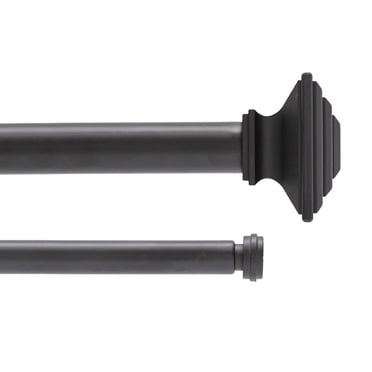 Kenney Mission 1" Premium Decorative Window Double Curtain Rod, 36-66 ...