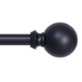 thumbnail image 1 of Kenney Newbury Steel Adjustable 90-130 Inch Curtain Rod, 5/8 Inch Diameter, Black, 1 of 5