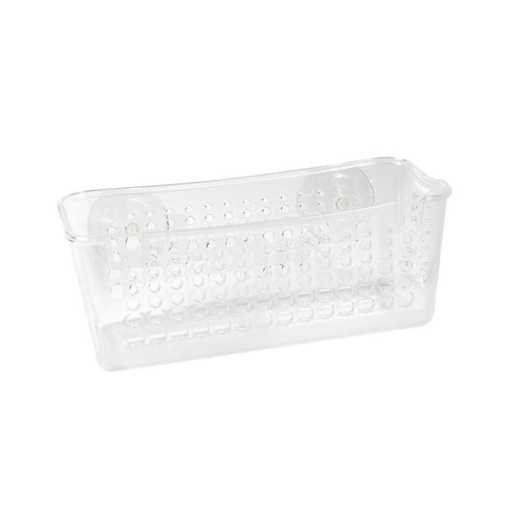 Kenney Plastic Suction Cup Basket Shower Caddy, Clear