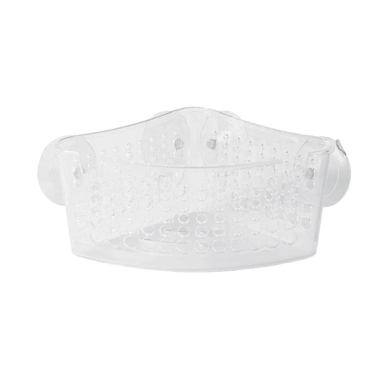 Kenney Suction Cup Corner Basket Shower Caddy, Clear Kenney Suction Cup Corner Basket Shower Caddy, Clear