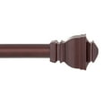 thumbnail image 1 of Kenney Riley 30-84" Value Decorative Steel Adjustable Curtain Rod, 1" Dia., Chocolate, 1 of 9