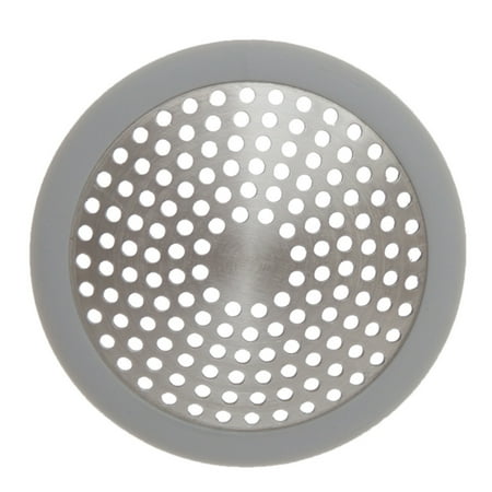 Kenney Rust-Proof Aluminum 2.8 Inch Diameter Sink or Bathtub Drain Cover, Silver & Gray