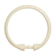 thumbnail image 1 of Kenney Rust-Proof Smooth Plastic Shower Curtain Rings, Set of 12, Cream, 1 of 7