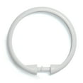 thumbnail image 1 of Kenney Rust-Proof Smooth Plastic Shower Curtain Rings, Set of 12, White, 1 of 7