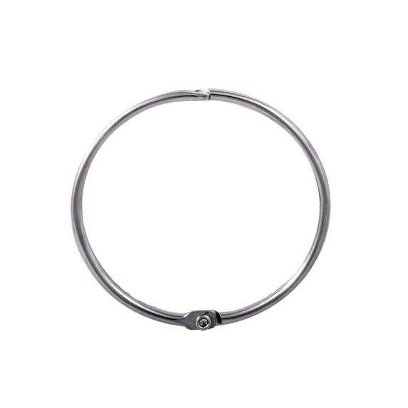 Kenney Rust-Resistant Metal Circular O-Ring Shower Curtain Rings, Set of 12, Chrome