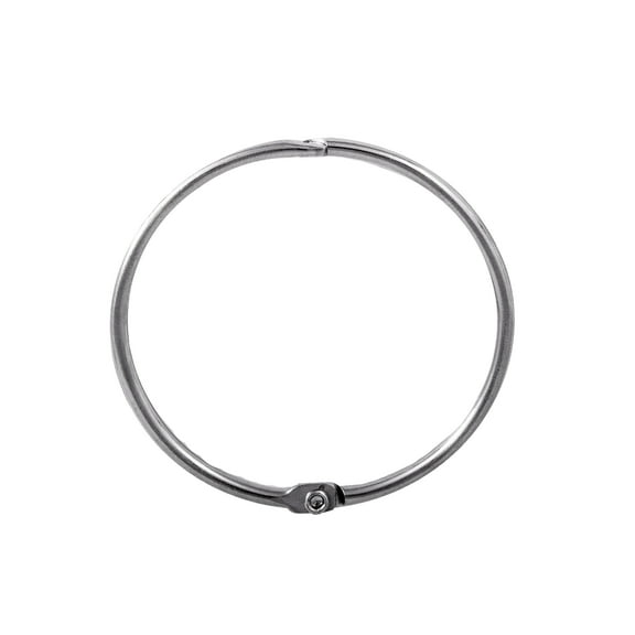 Kenney Rust-Resistant Metal Circular O-Ring Shower Curtain Rings, Set of 12, Chrome