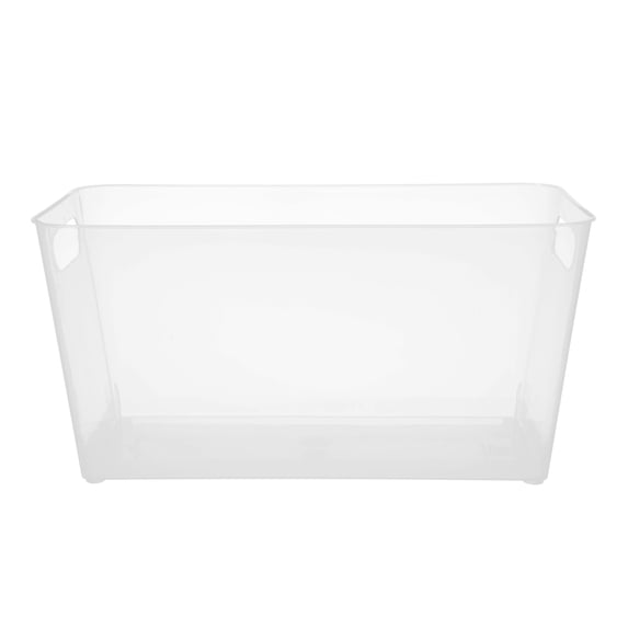 Kenney Storage Made Simple Organizer Bin with Handles, Set of 2, Clear