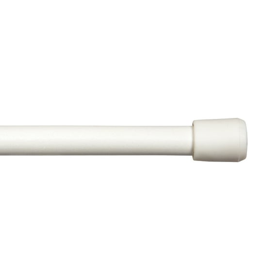 Kenney® Strafford 7/16" Spring Tension Rod, 18-28", White