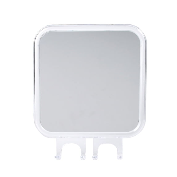 Kenney Gray Square Fogless Suction Cup Mount Shower Mirror