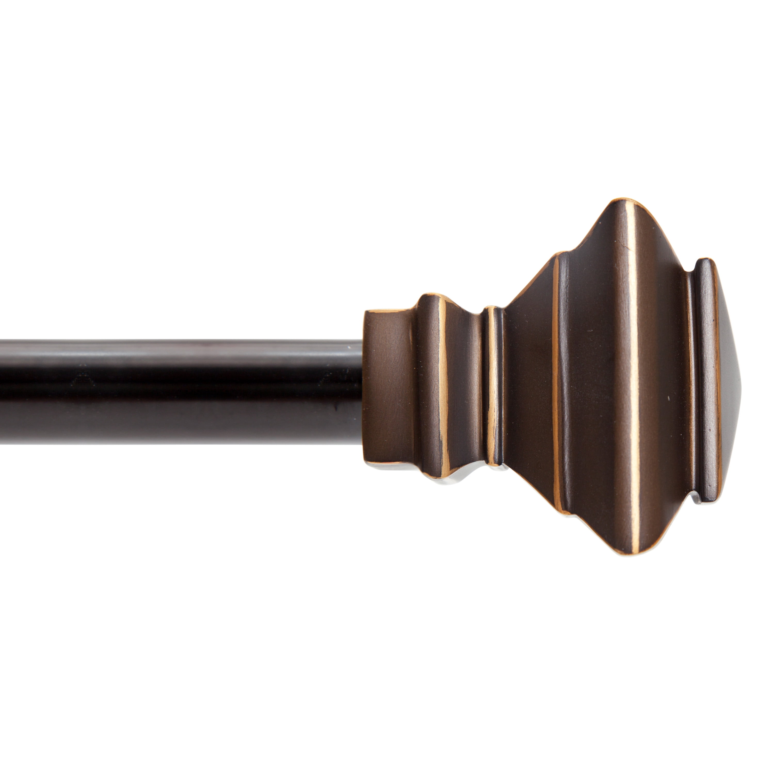 Kenney® Sunderland 3/4" Fast Fit™ Easy Install Decorative Window Curtain Rod, 42-120", Antique Copper