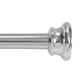 thumbnail image 1 of Kenney® Twist & Fit™ No Tools Decorative Bell Rust-Resistant Painted Steel Straight Tension Shower Curtain Rod, 42-72", Chrome, 1 of 10