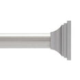 thumbnail image 1 of Kenney® Twist & Fit™ No Tools Gerrard Decorative, Rust-Resistant Painted Steel, Shower Curtain Tension Rod, 42-72", Polished Pewter, 1 of 10