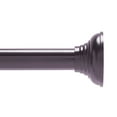 thumbnail image 1 of Kenney® Twist & Fit™ No Tools Decorative Metcalf Rust-Resistant Painted Steel Straight Tension Shower Curtain Rod, 42-72", Bronze, 1 of 10