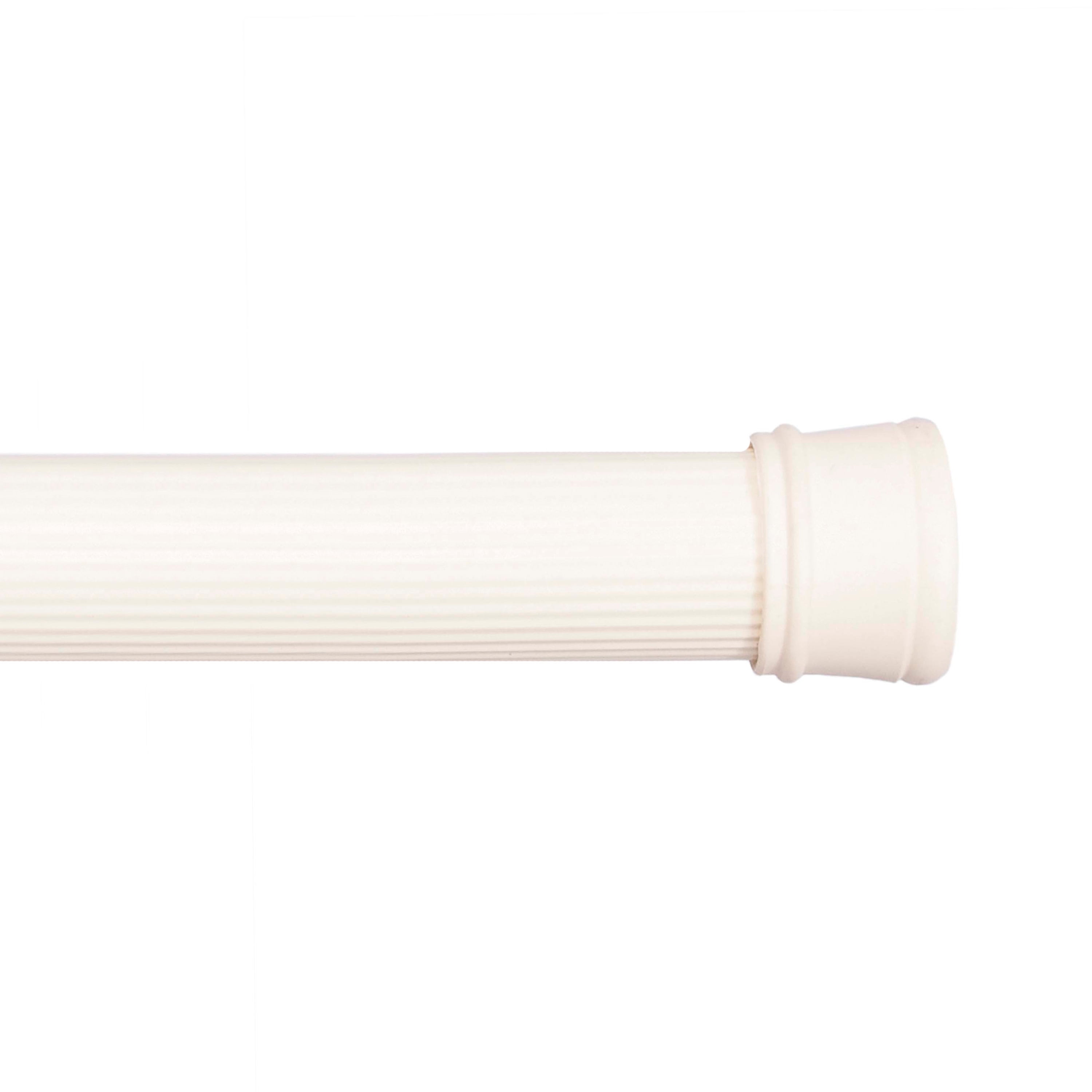 Alabaster Steel Adjustable Spring Tension Shower Curtain Rod, 42-72 inches
