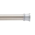 thumbnail image 1 of Kenney® Twist & Fit™ No Tools, Rust-Resistant Painted Steel, Cam-Lock Tension Shower Curtain Rod, 42-72", Brushed Nickel, 1 of 10