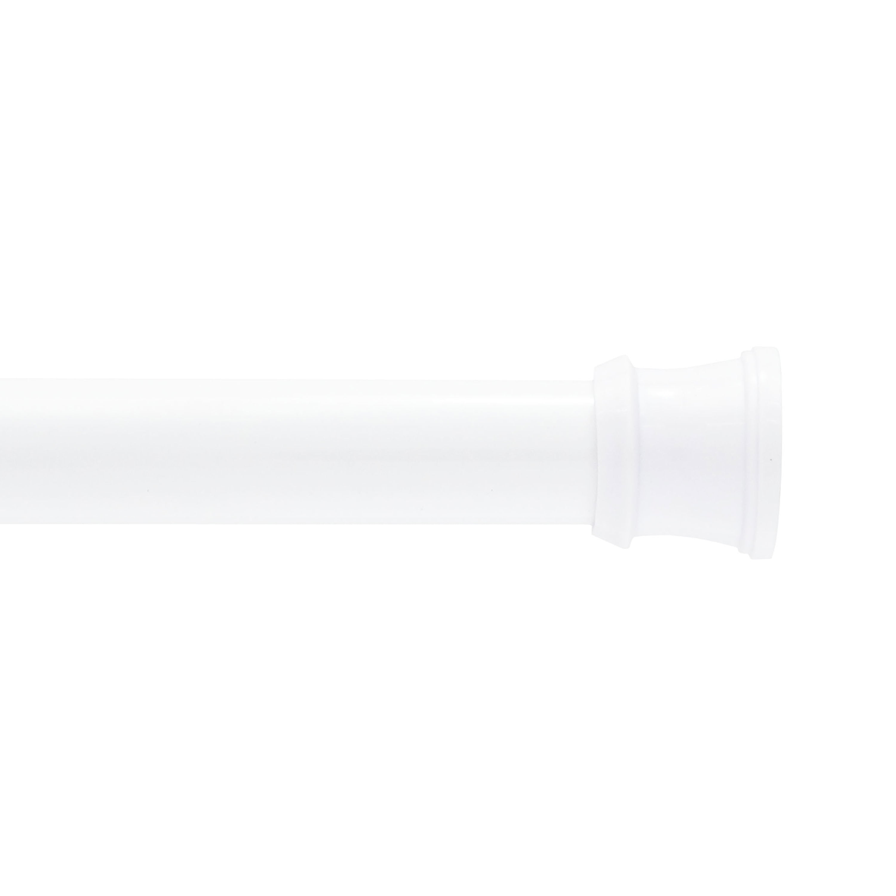 Adjustable White Tension Shower Rod 42"-72"