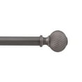 thumbnail image 1 of Kenney Vivienne Standard Steel Decorative Window Curtain Rod, 48-86" Adjustable Length, 5/8" Dia., Pewter, 1 of 5