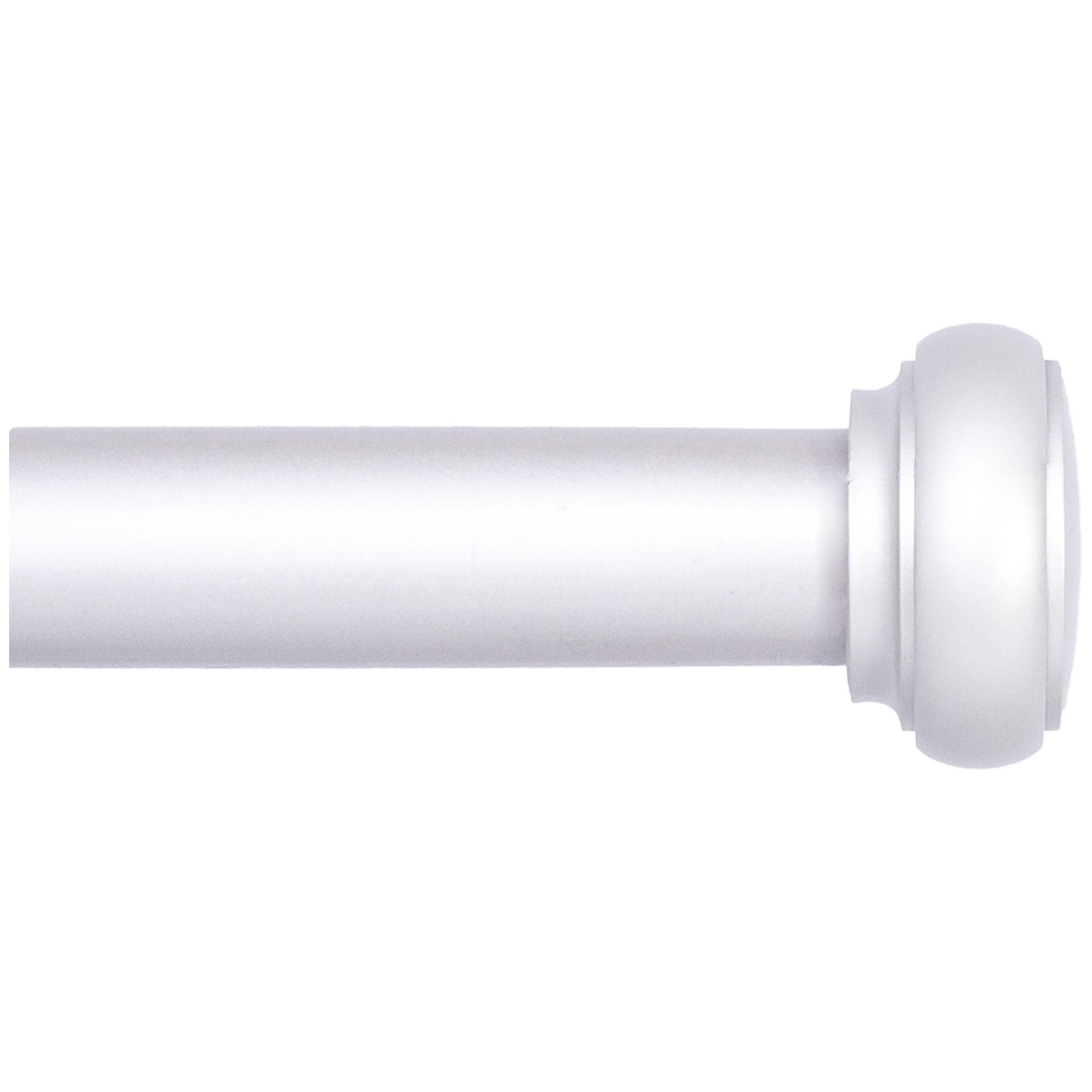 Kenney® Weaver 1" Premium Decorative Window Curtain Rod, 48-86", Satin Nickel