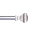 thumbnail image 1 of Kenney® Xavier 1/2" Fast Fit™ Easy Install Decorative Window Curtain Rod, 48-86", Pewter, 1 of 6
