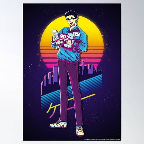 Kenny 80S Retrowave Poster Wall Art, Modern Wall Decor For Living Room Bedroom, 8x12 UNFRAMED