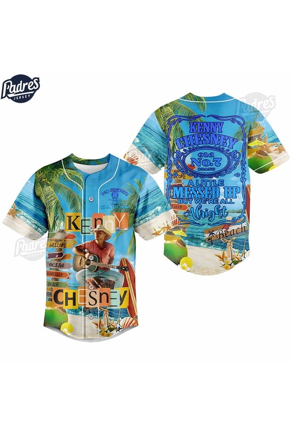 Kenny Chesney No Shoes Nation Summer Custom Baseball Jersey
