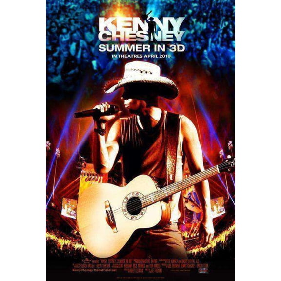 Kenny Chesney Summer In 3d concert Movie 2010 mini poster