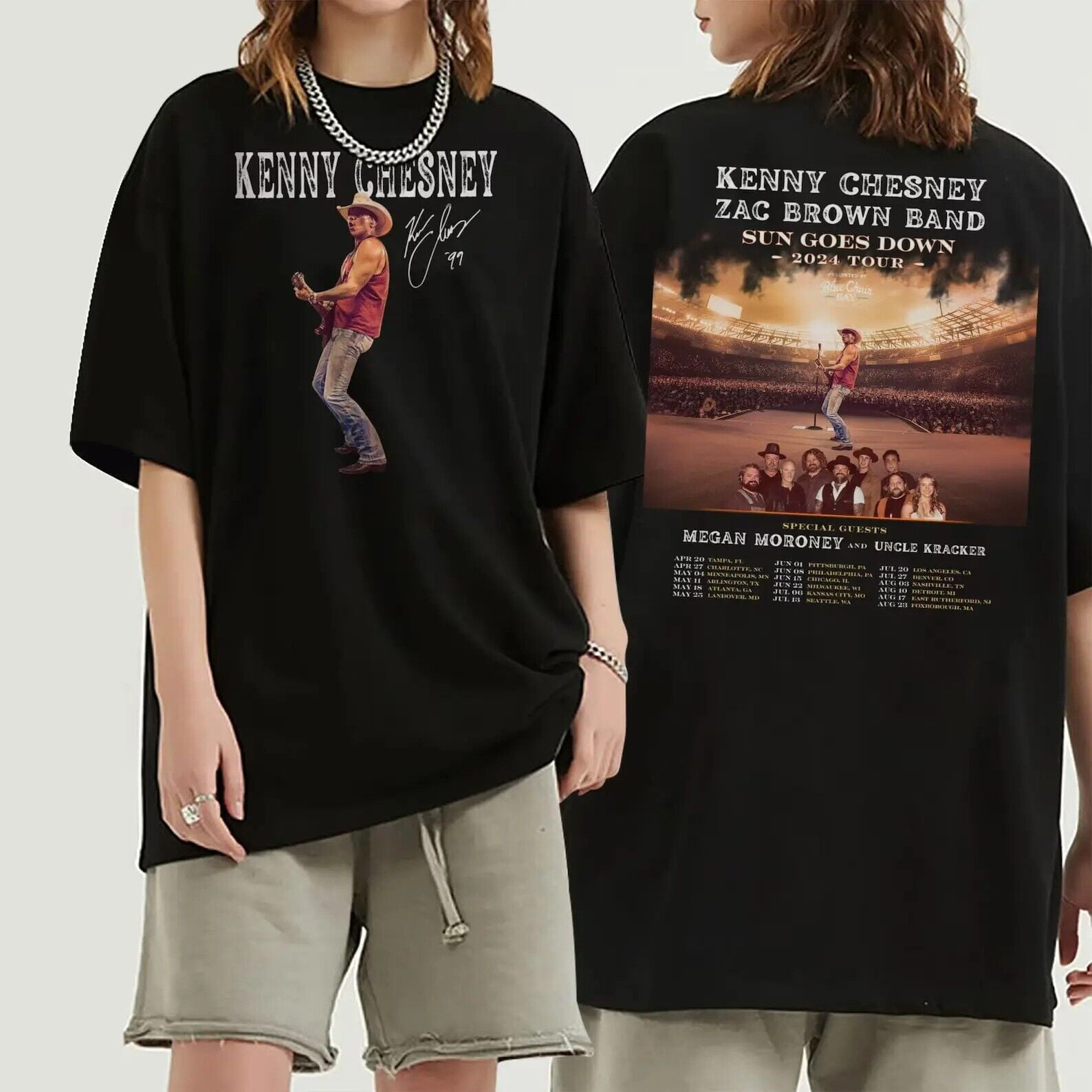 Kenny Chesney Sun Goes Down 2024 Tour Shirt Cool Hot Hot Shirt newnew