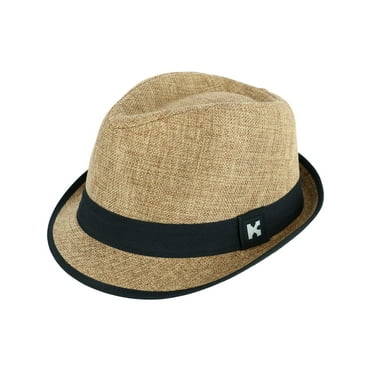 Kenny K Fedora Hat with Black Trim